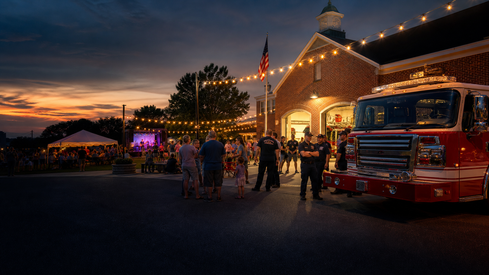 A fire department connecting with its community